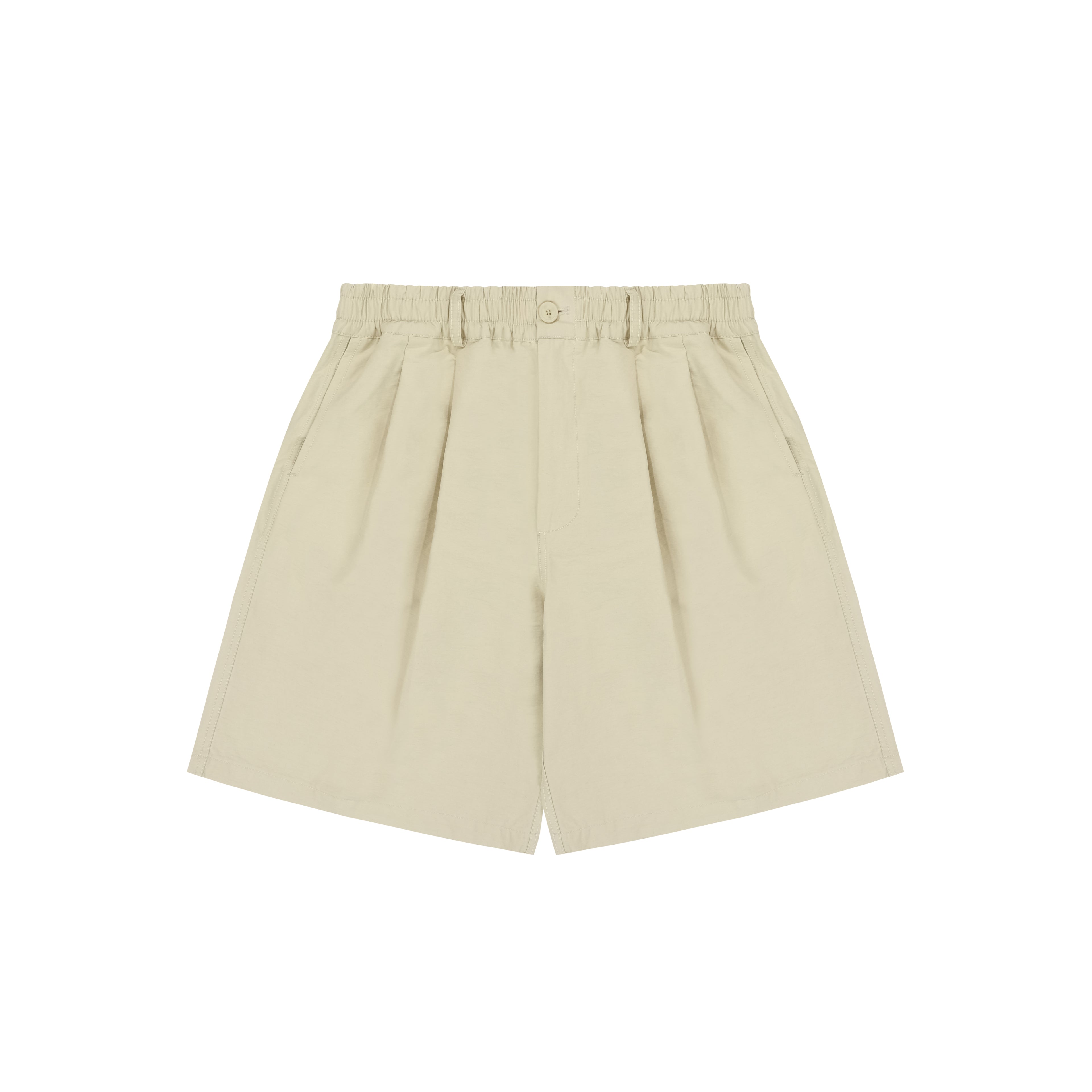 Wide C/N half pants cream
