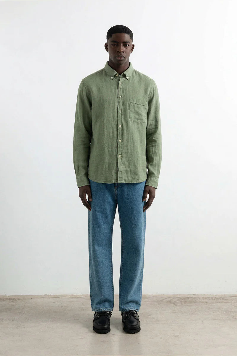 Khaki linen shirt