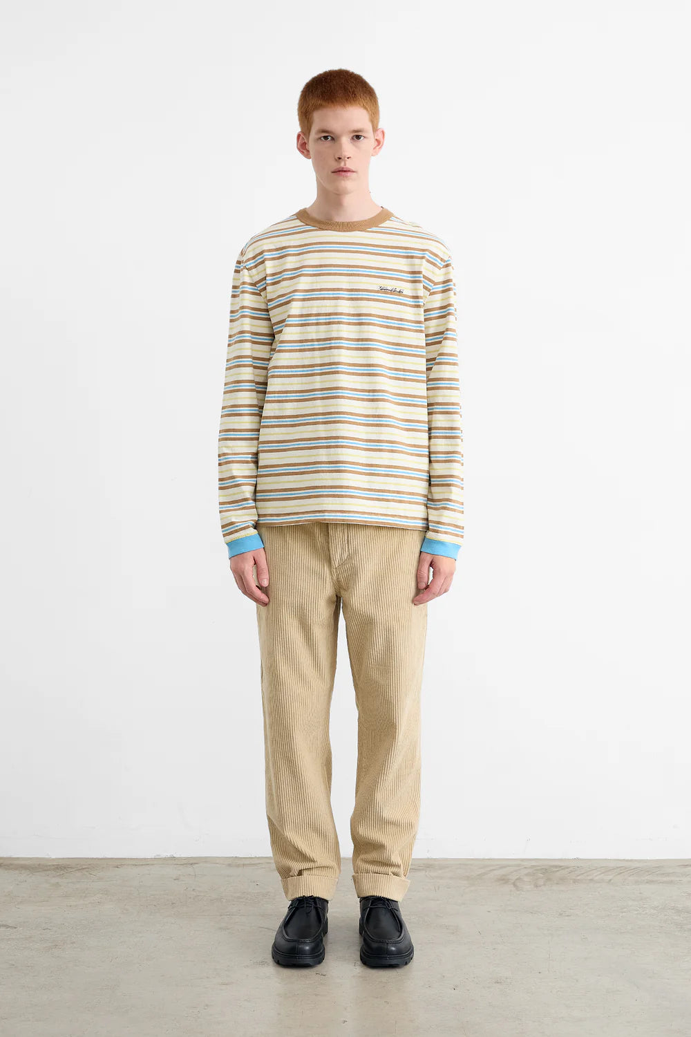 Logo stripes long-sleeve off-white