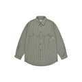 Stripe pocket work shirt khaki
