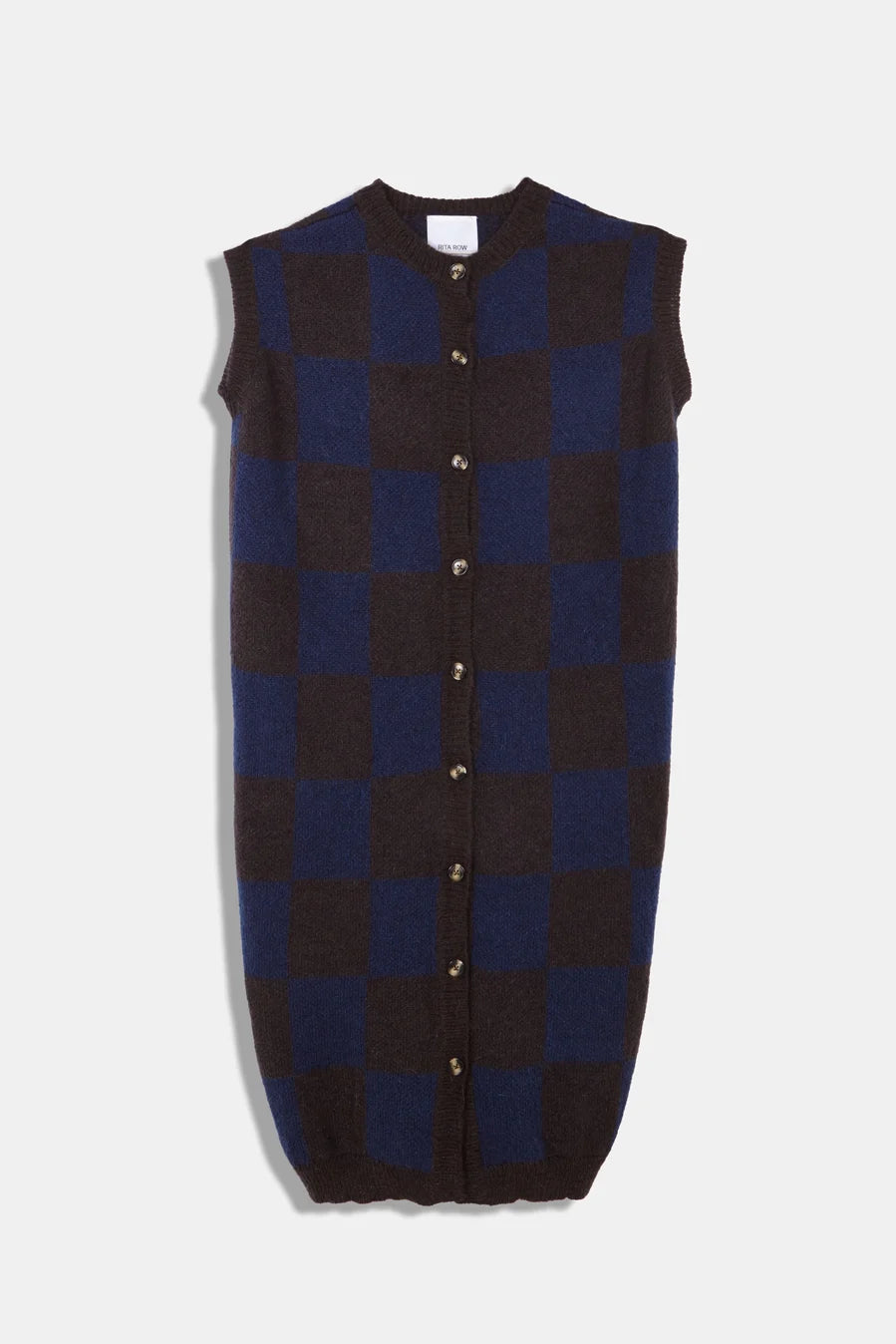 Elaine vest checked
