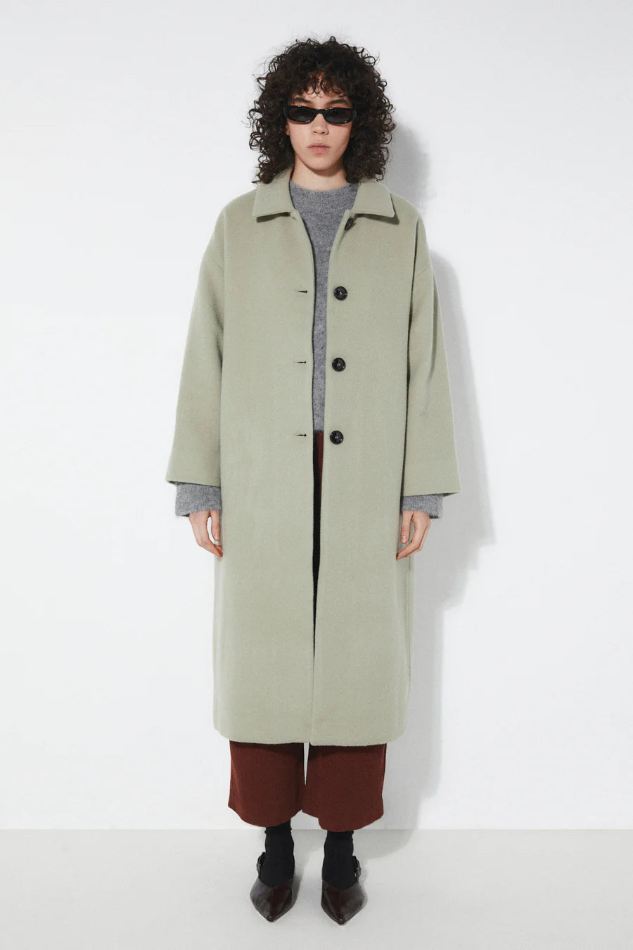 Aline Coat - Dirty Green