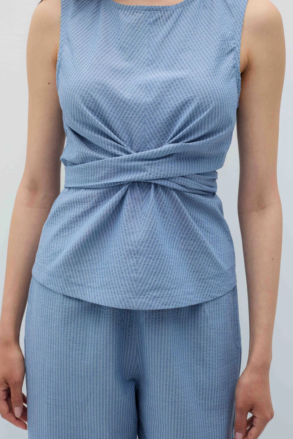 Holan top blue stripes