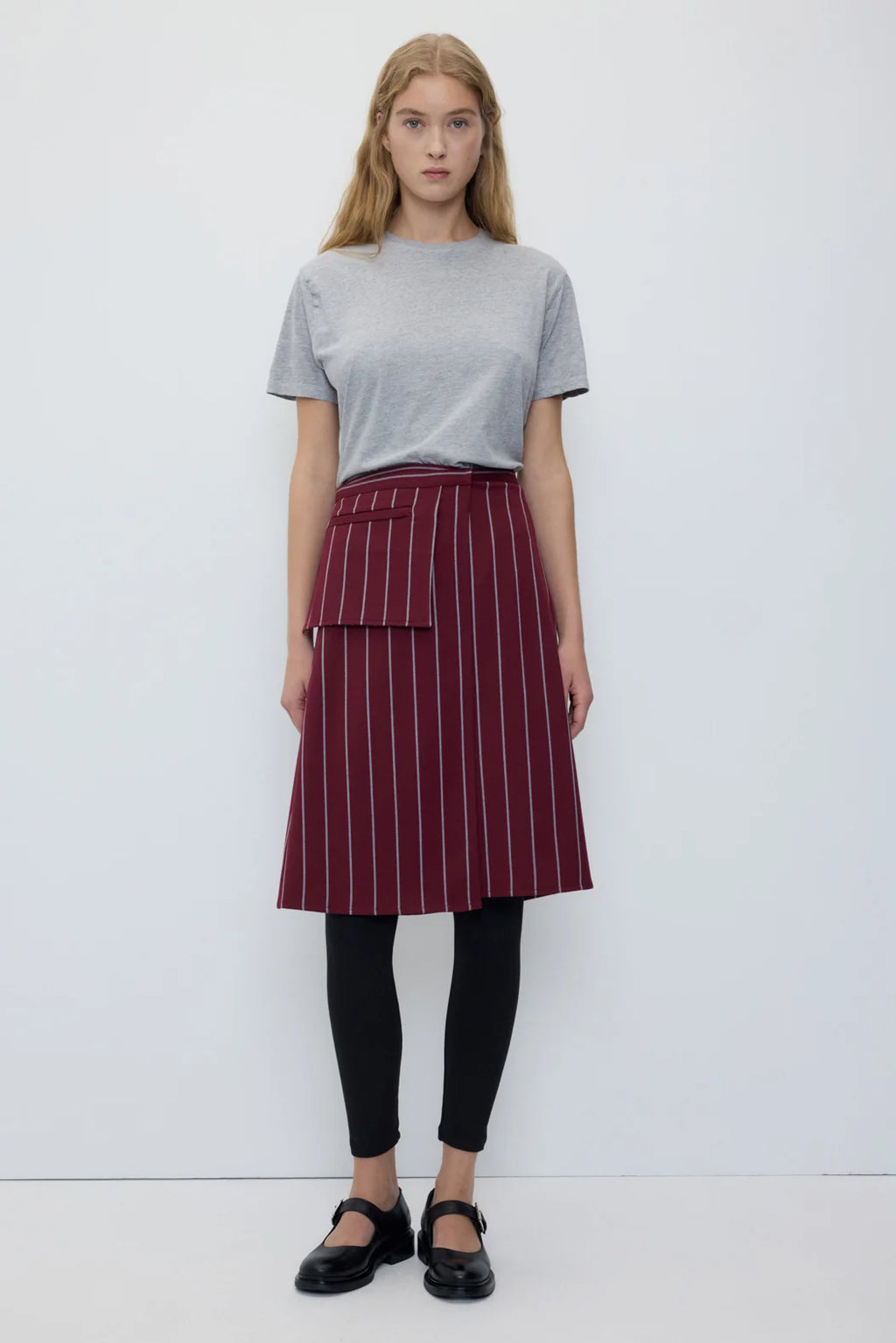 Agnos skirt maroon