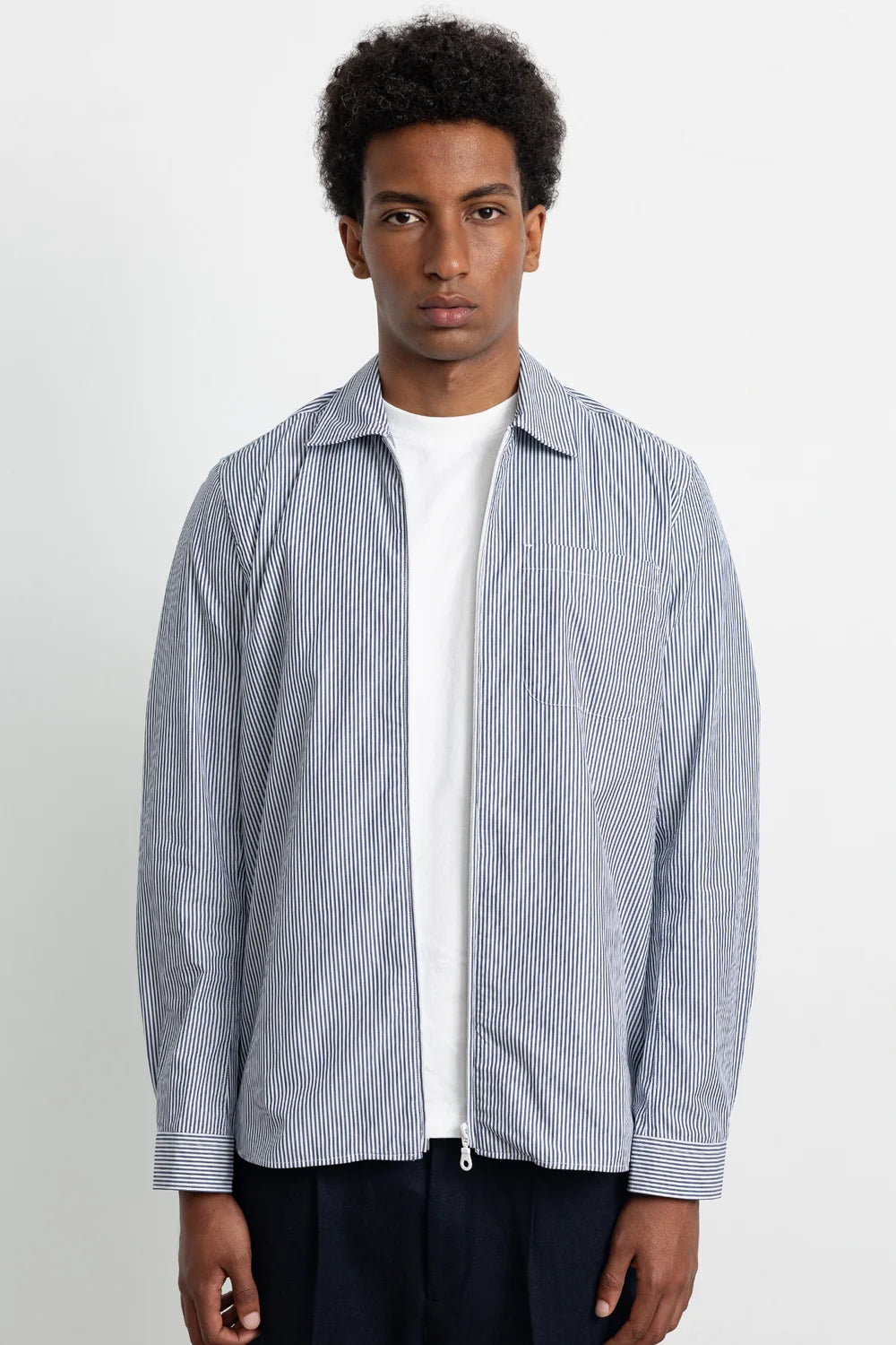 Tyne zip shirt navy