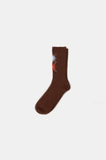 Lattice socks chocolate