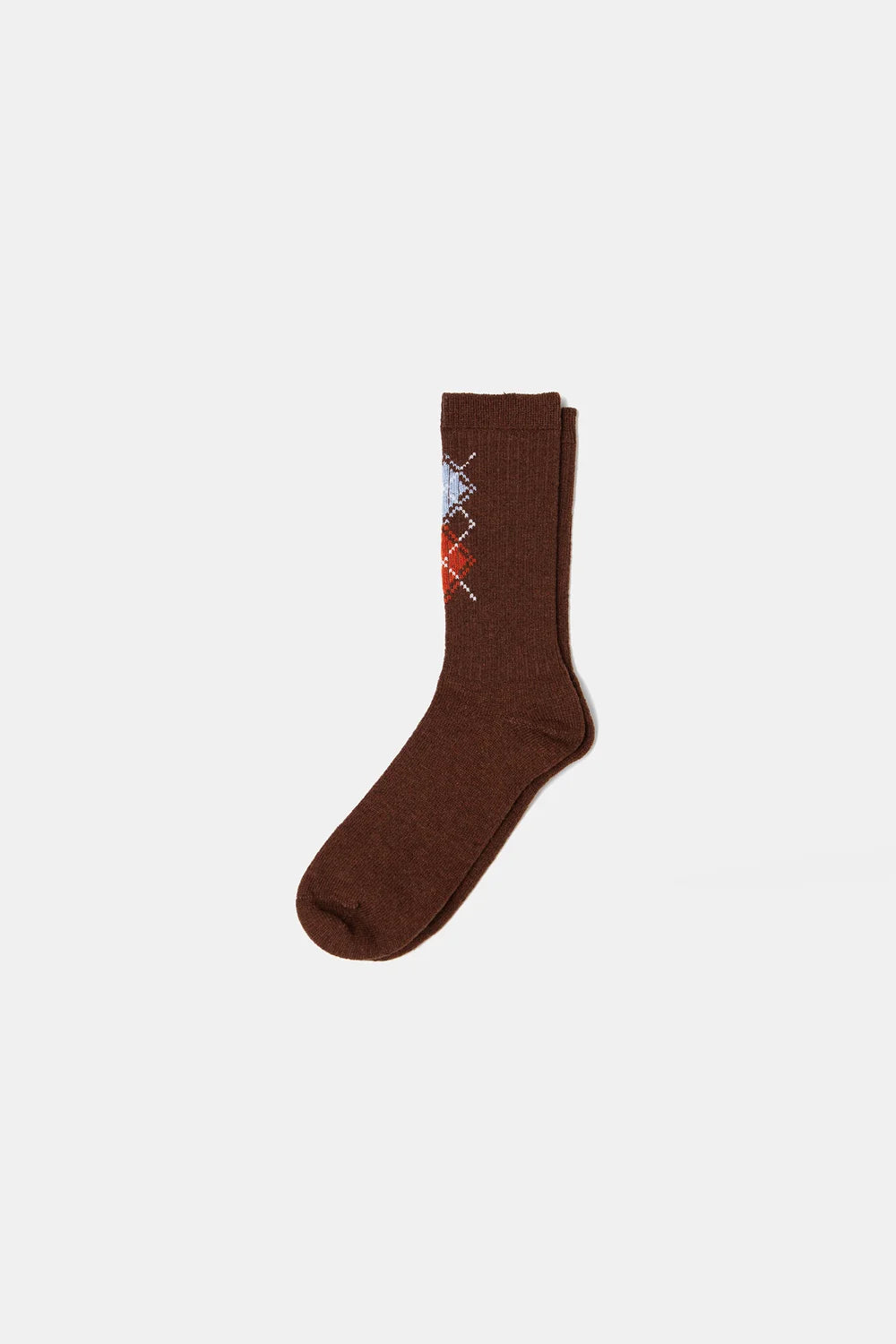Lattice socks chocolate