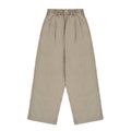 Two-tuck wide cation pants, light beige