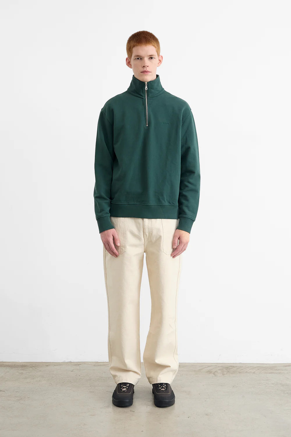 Half zip dark green