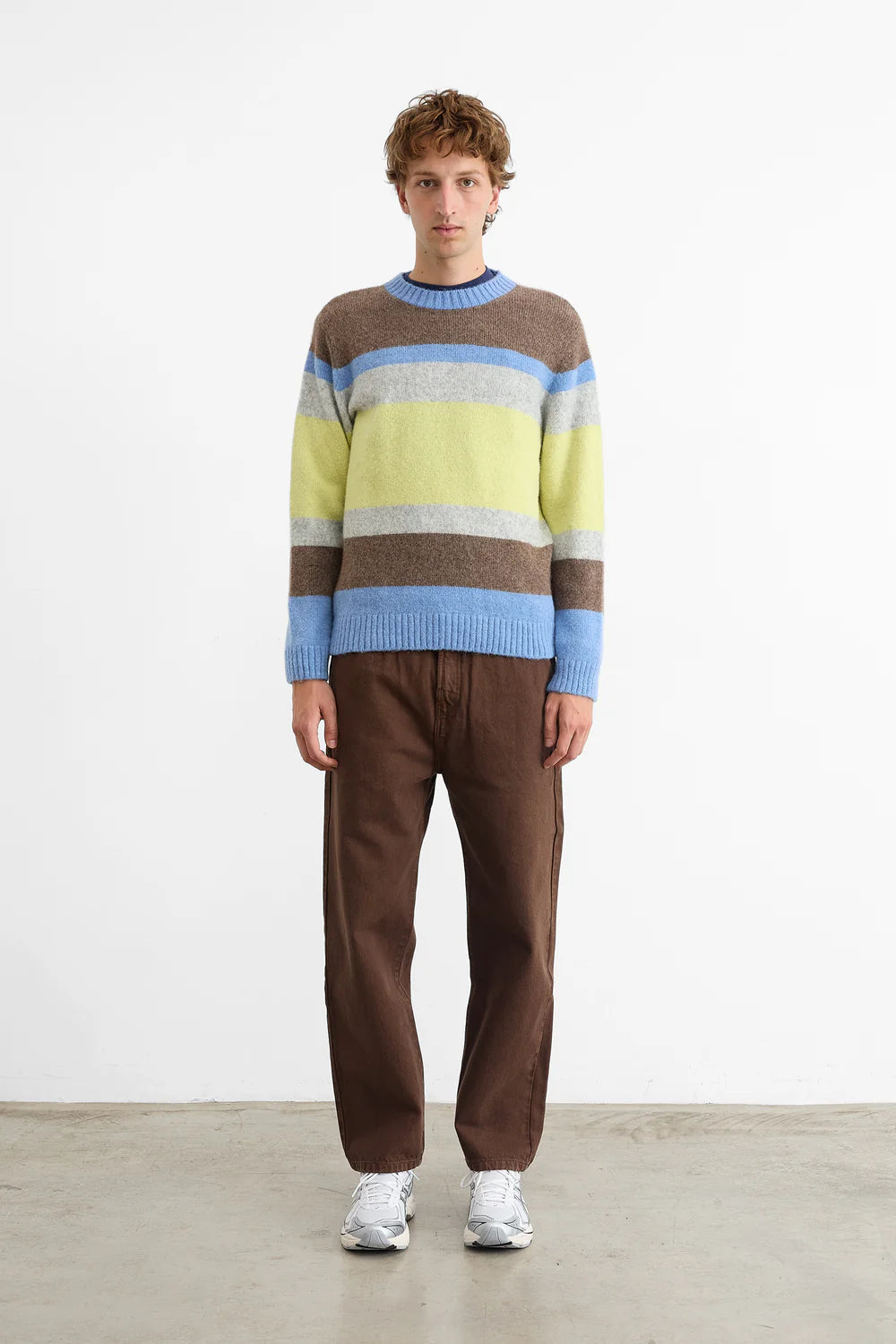 Yellow striped Glasgow sweater