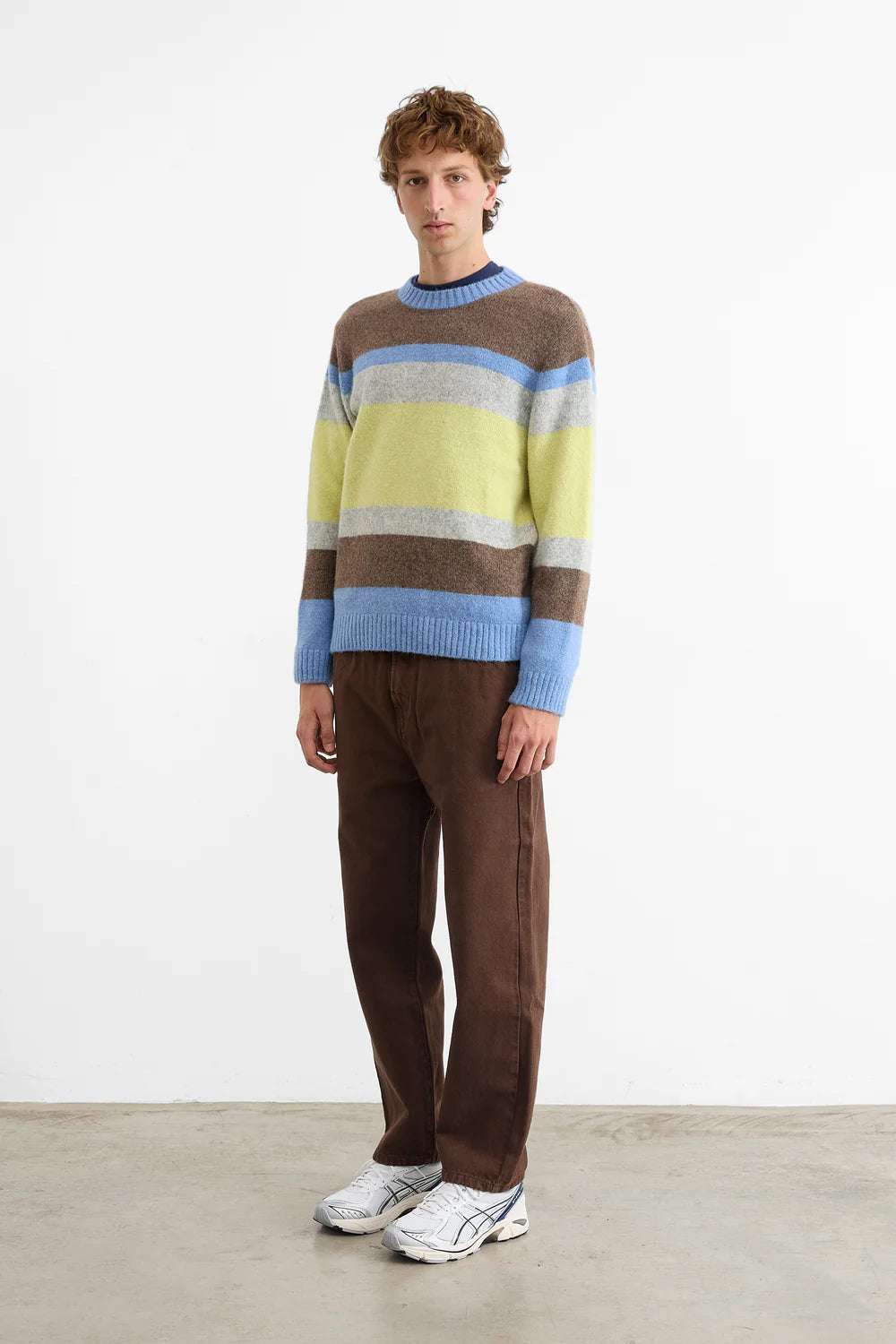 Yellow striped Glasgow sweater