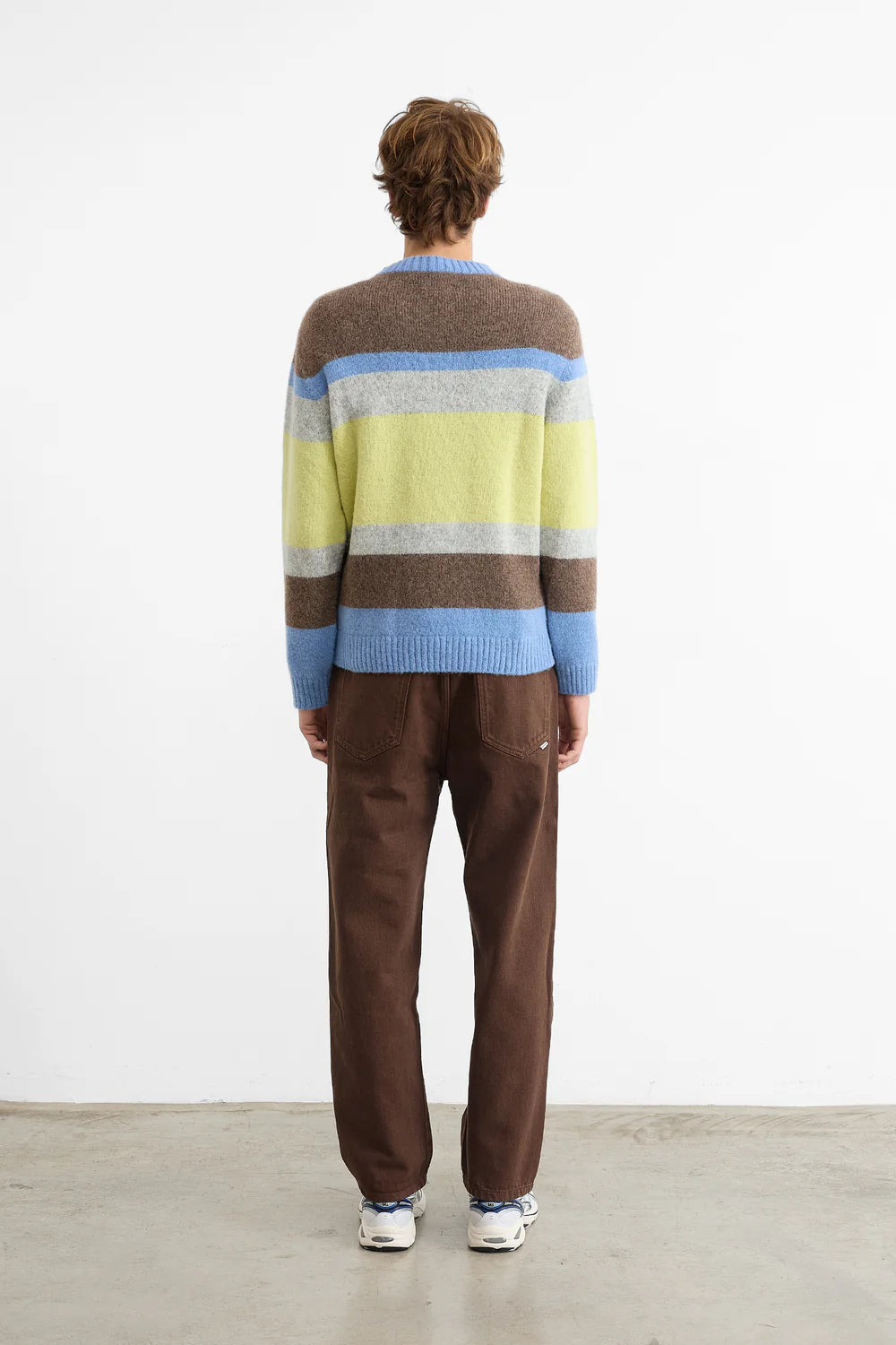 Yellow striped Glasgow sweater
