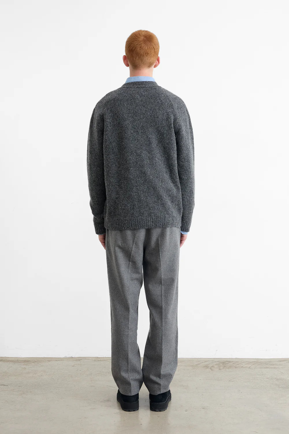 Cardigan gris à écusson canard