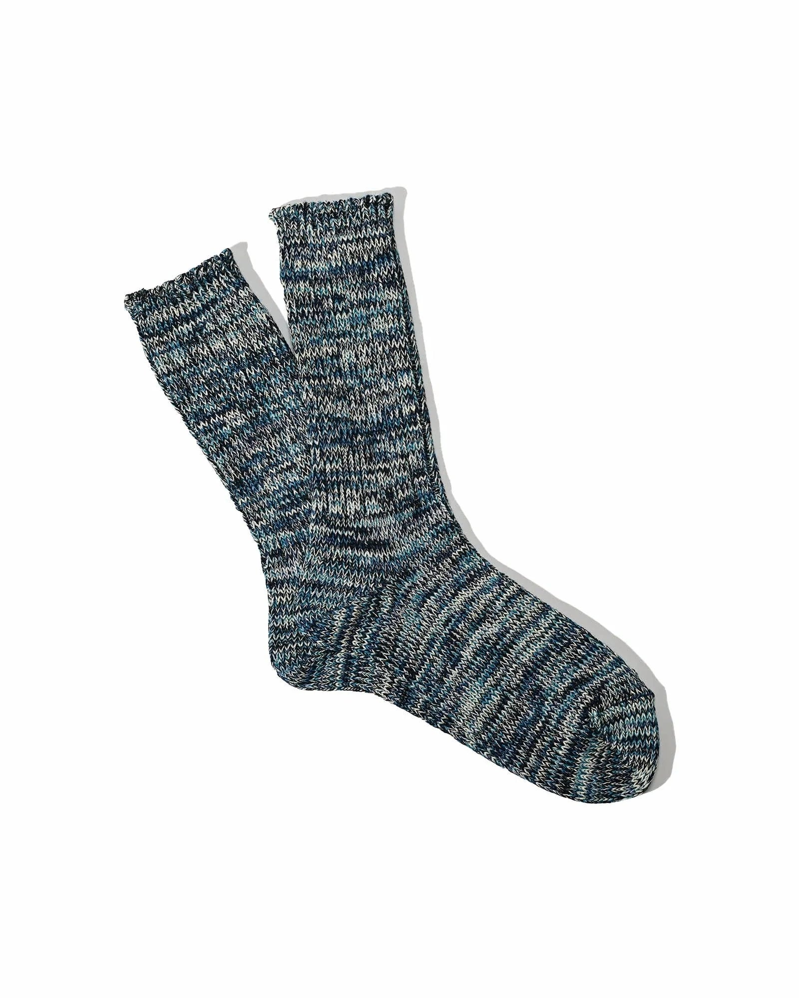 5 color mix crew indigo