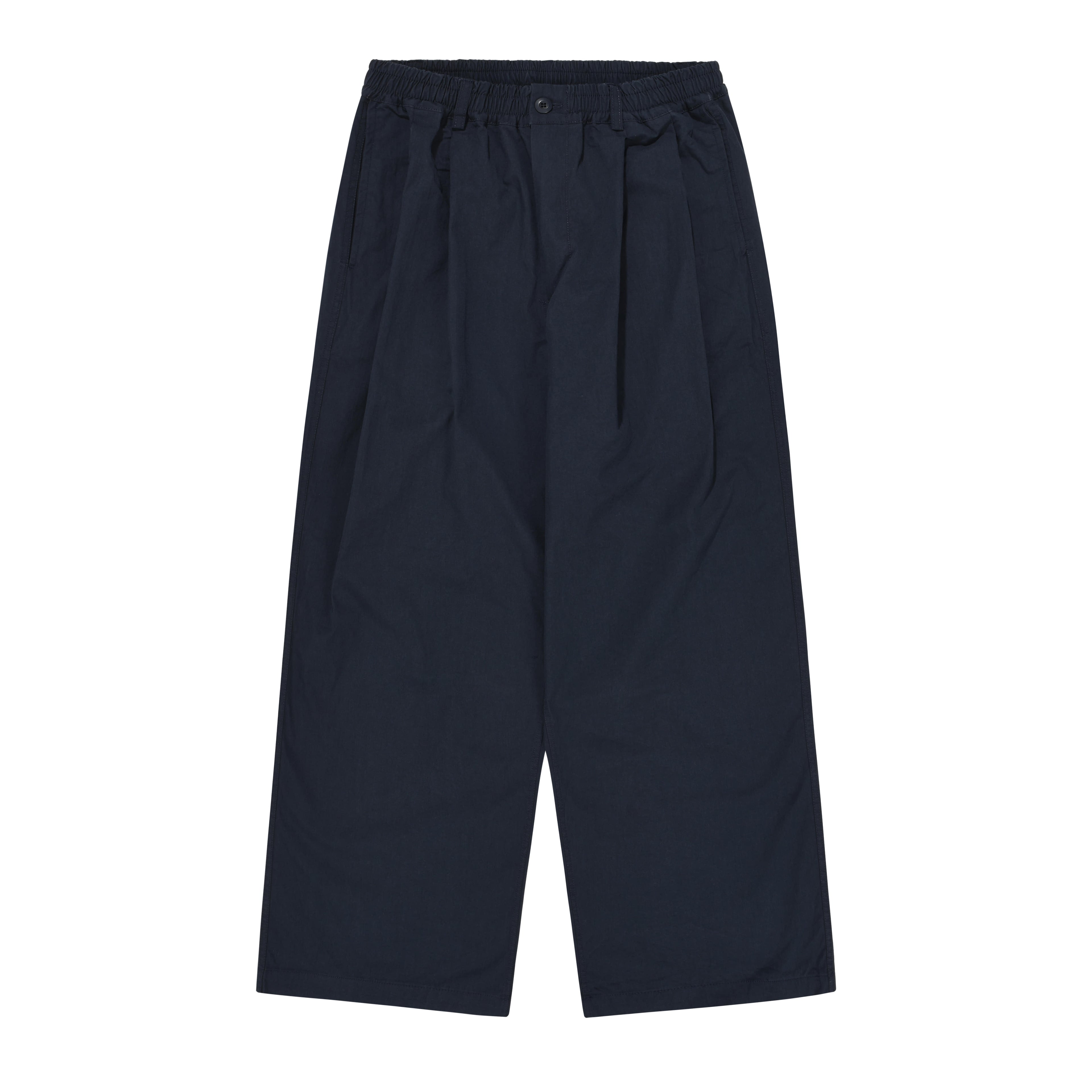Two-tuck wide chino pants navy
