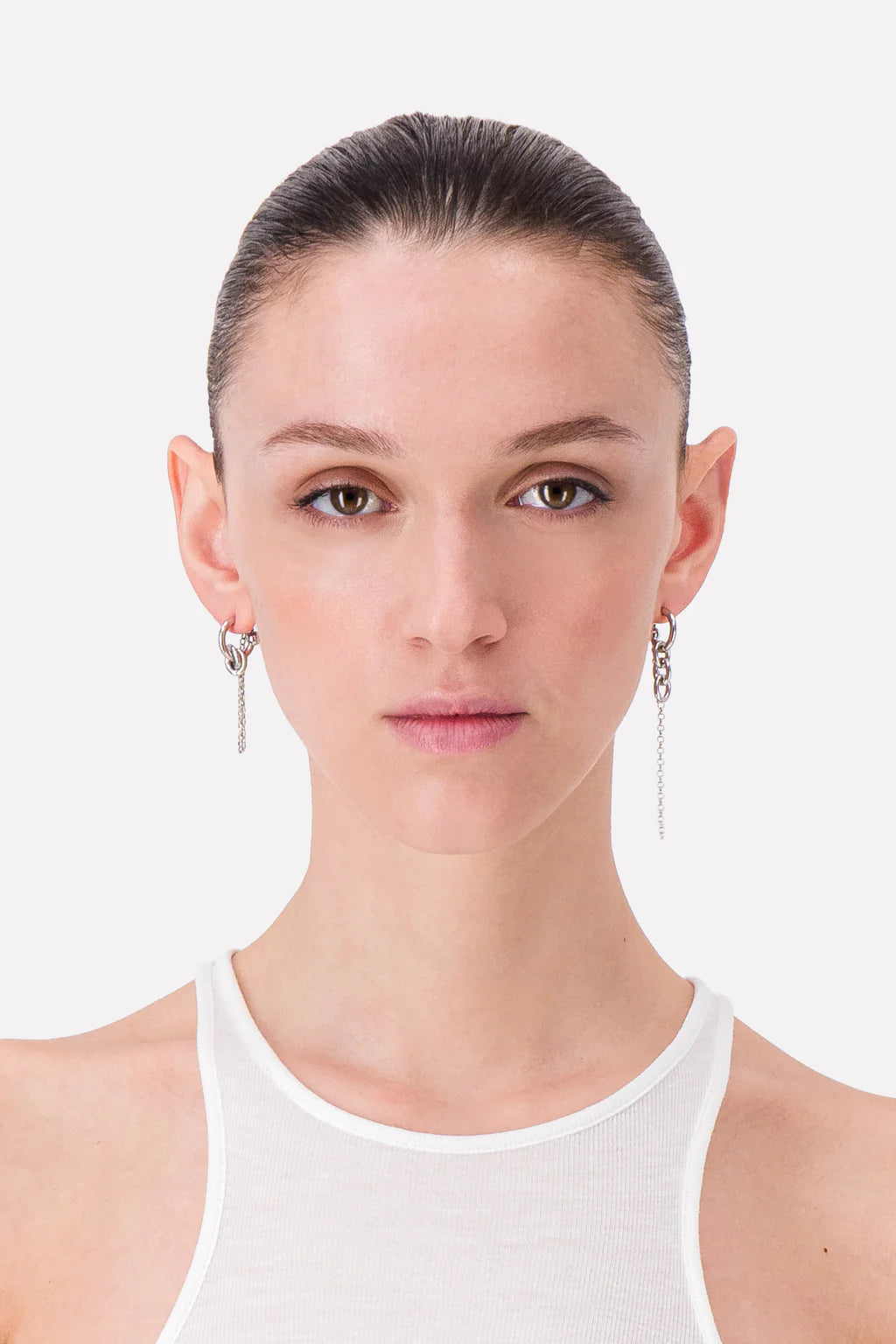 Amon earrings palladium