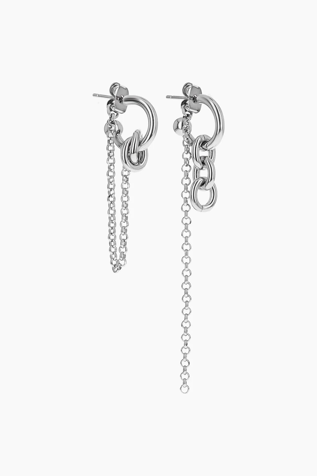 Amon earrings palladium