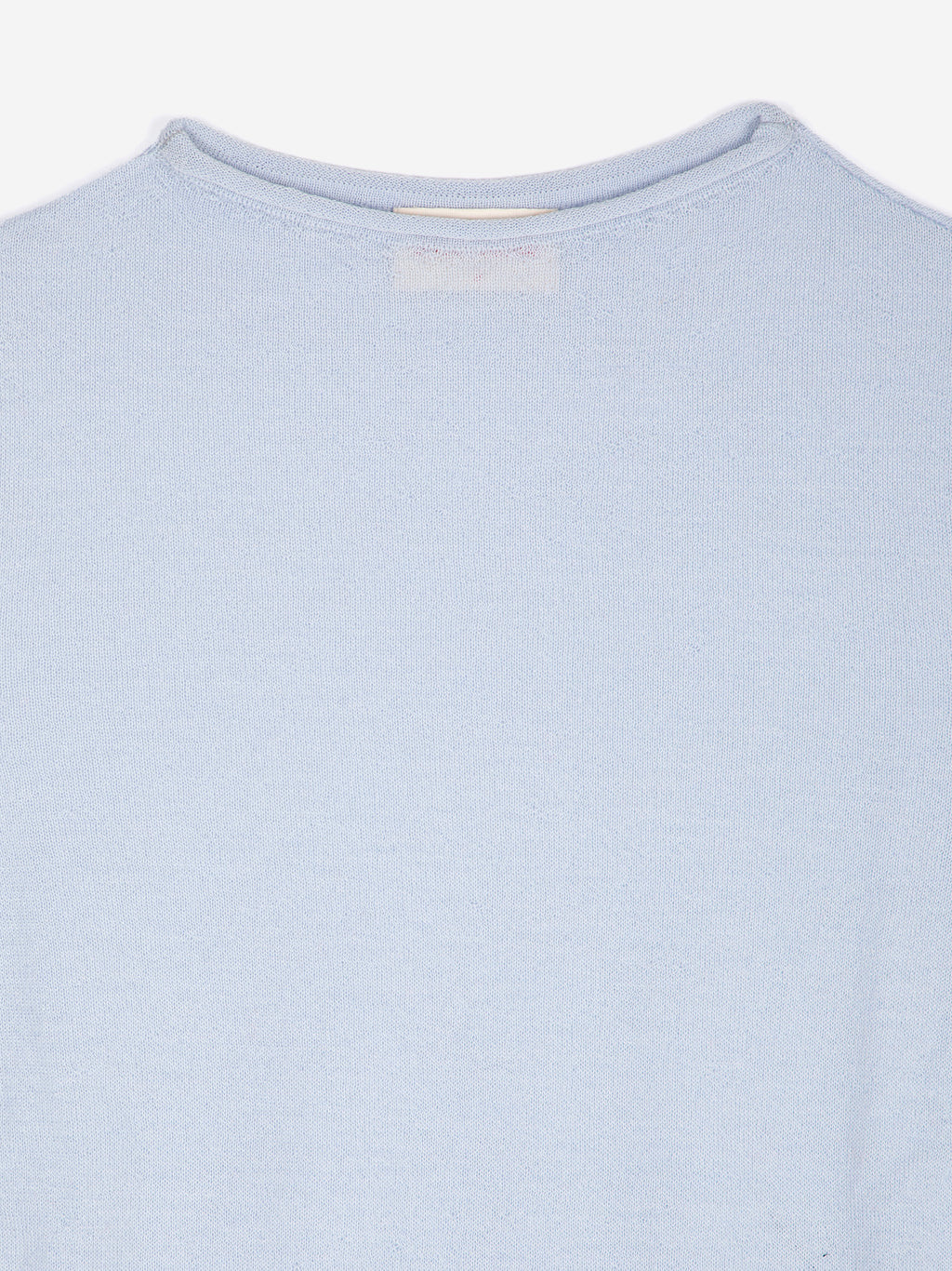Turtleneck knitted merino jumper light blue