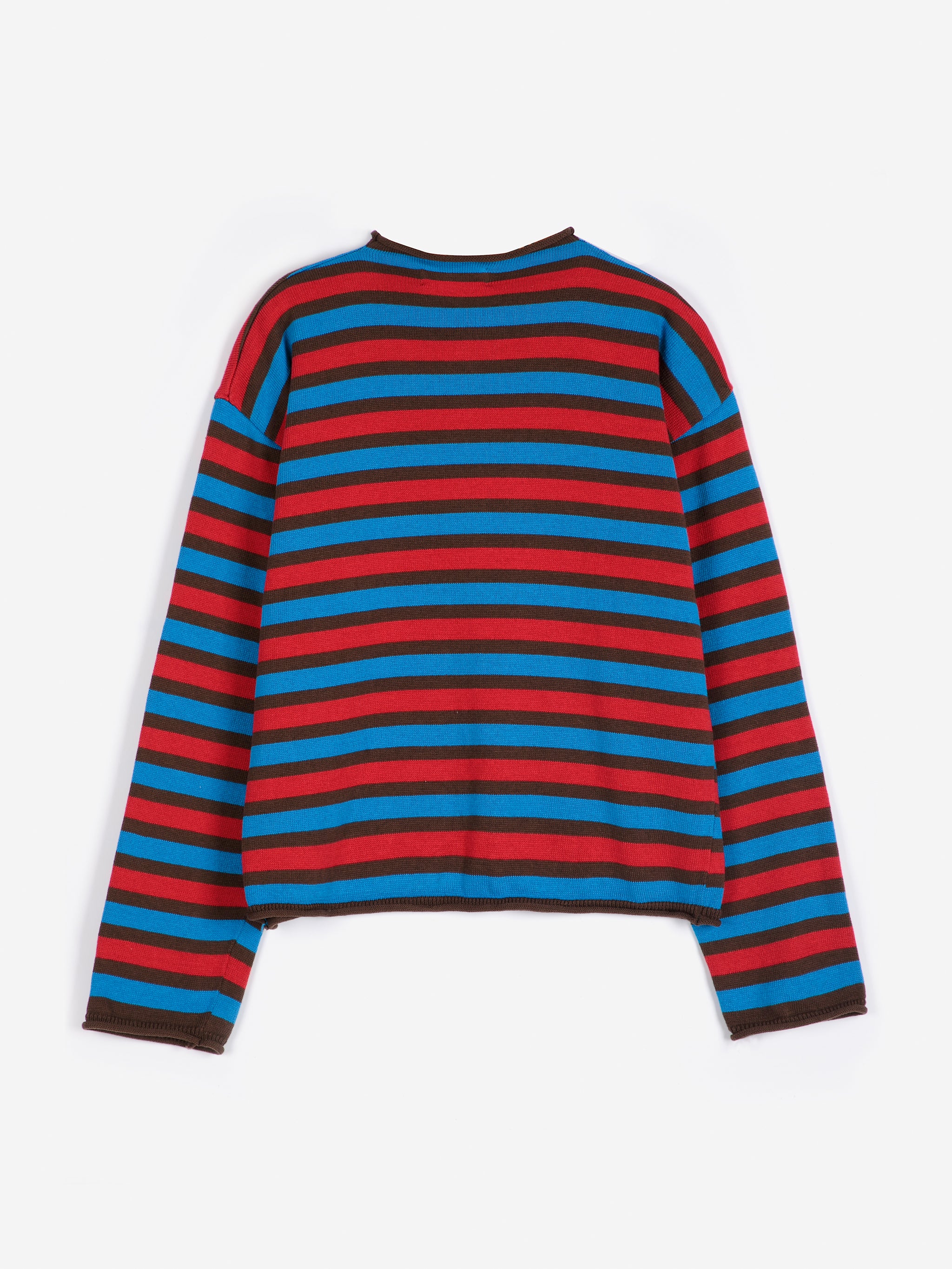 Striped cotton cardigan multi