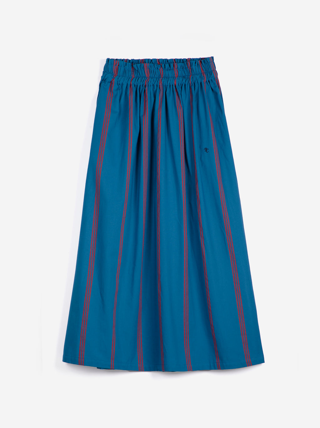 Triple stripes all over skirt blue
