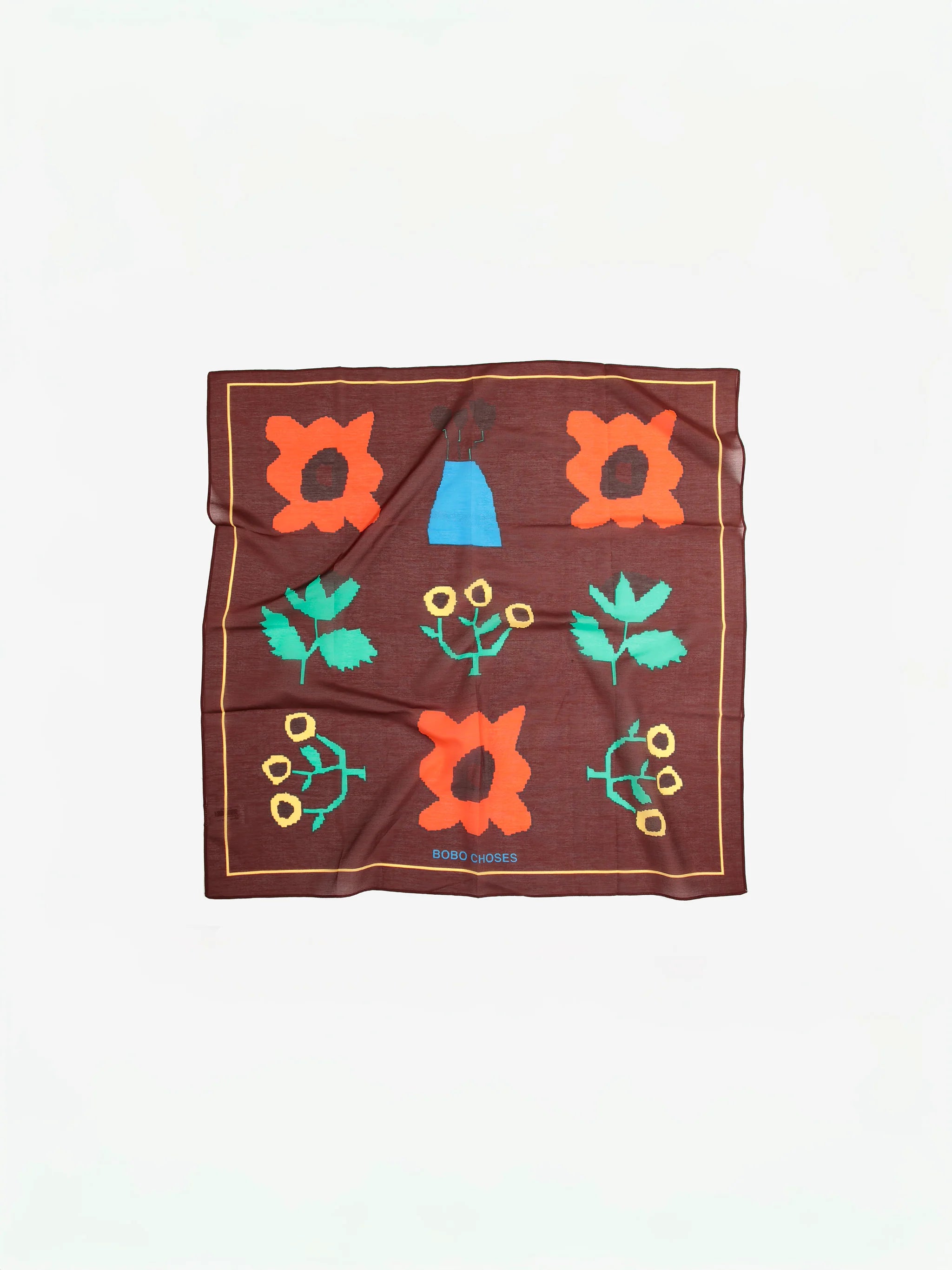 BC garden scarf brown