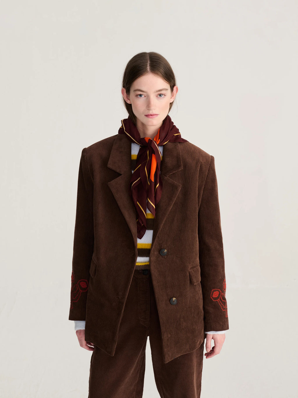 BC garden scarf brown