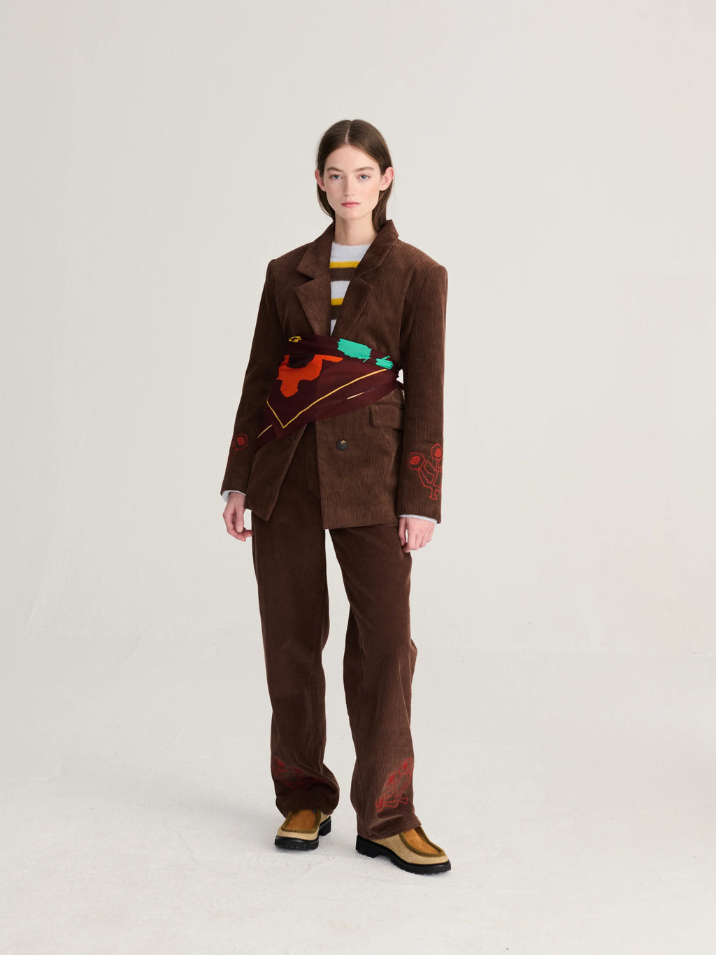 BC garden scarf brown