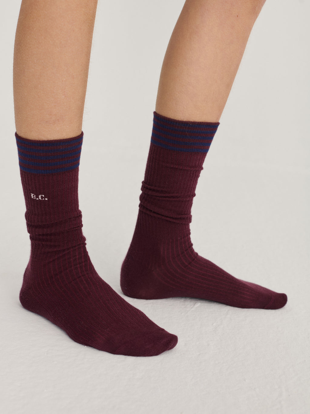 BC cotton socks burgundy