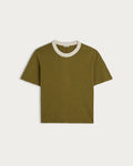 T-shirt billie khaki cream