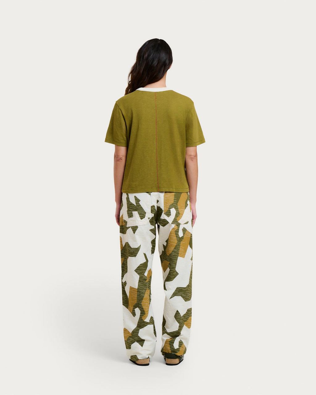 T-shirt billie khaki cream