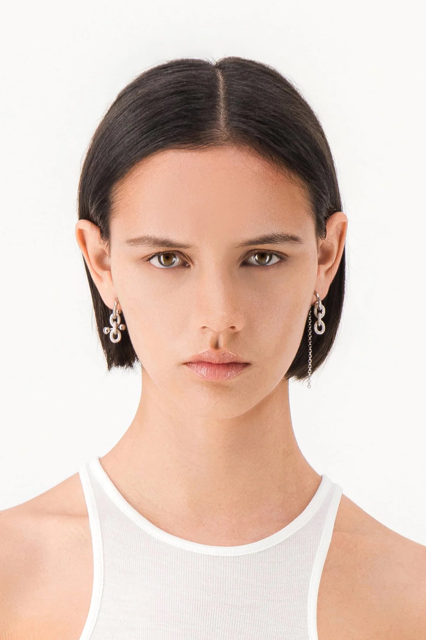 Blake palladium earrings