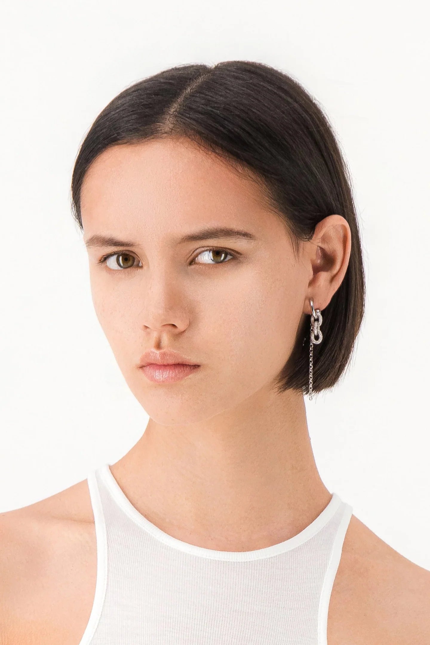 Blake palladium earrings