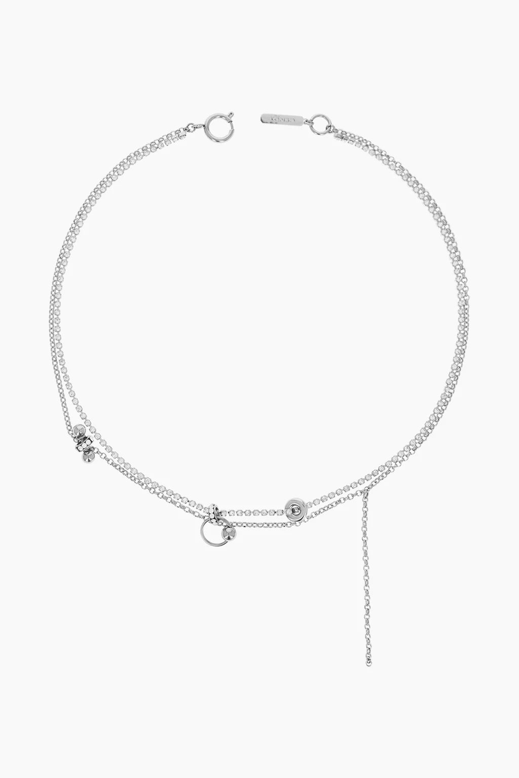 Beautiful crystal palladium necklace
