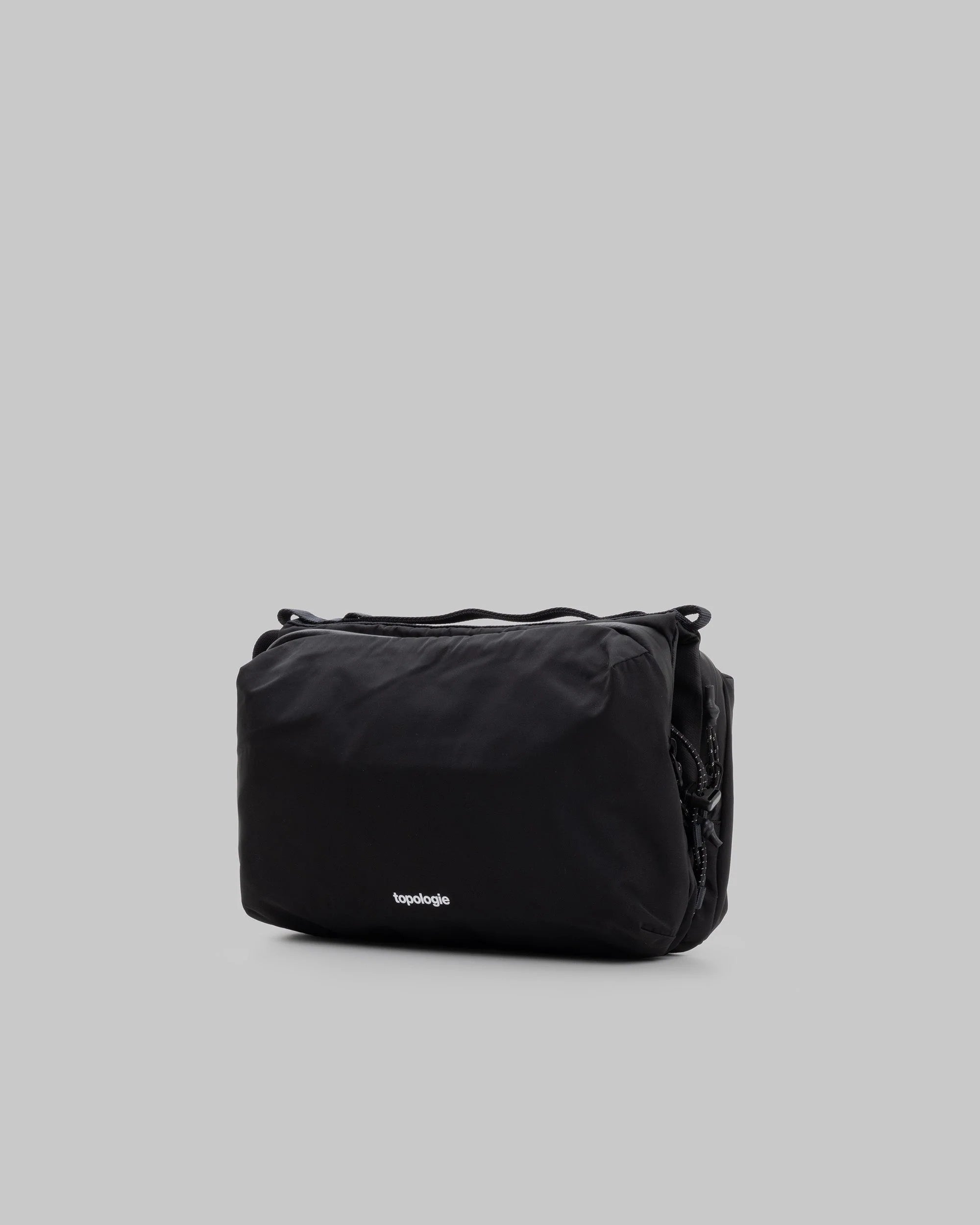 Bottle sacoche large black tech sateen
