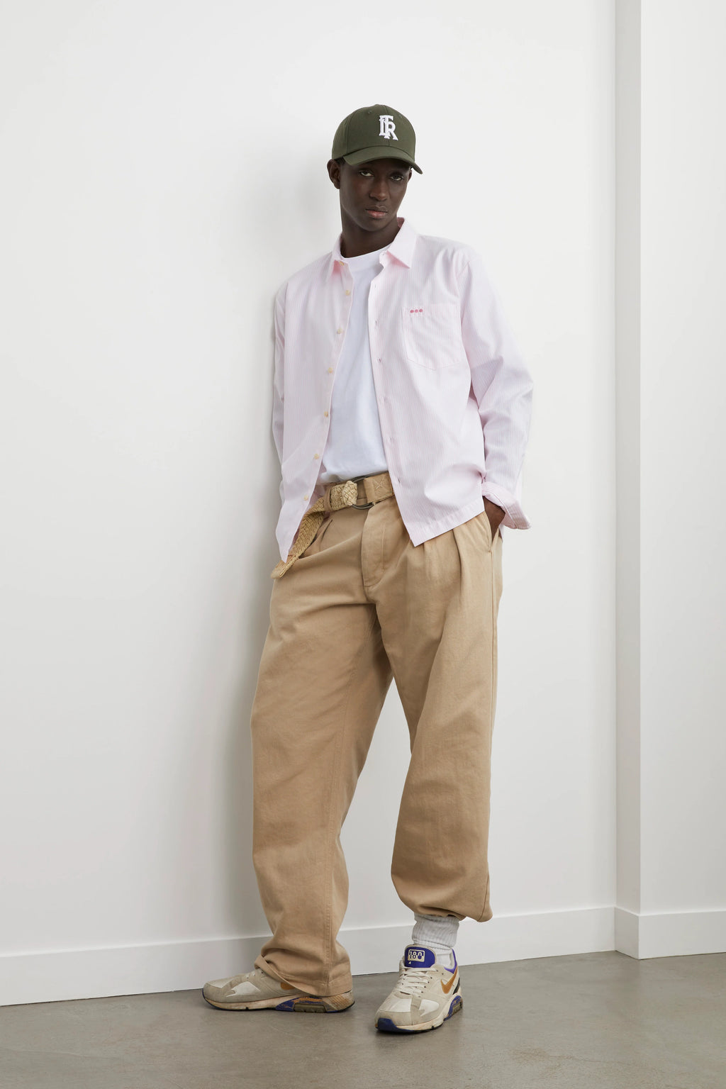 HEOL Pink Striped Oxford Shirt