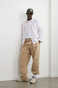 HEOL Pink Striped Oxford Shirt