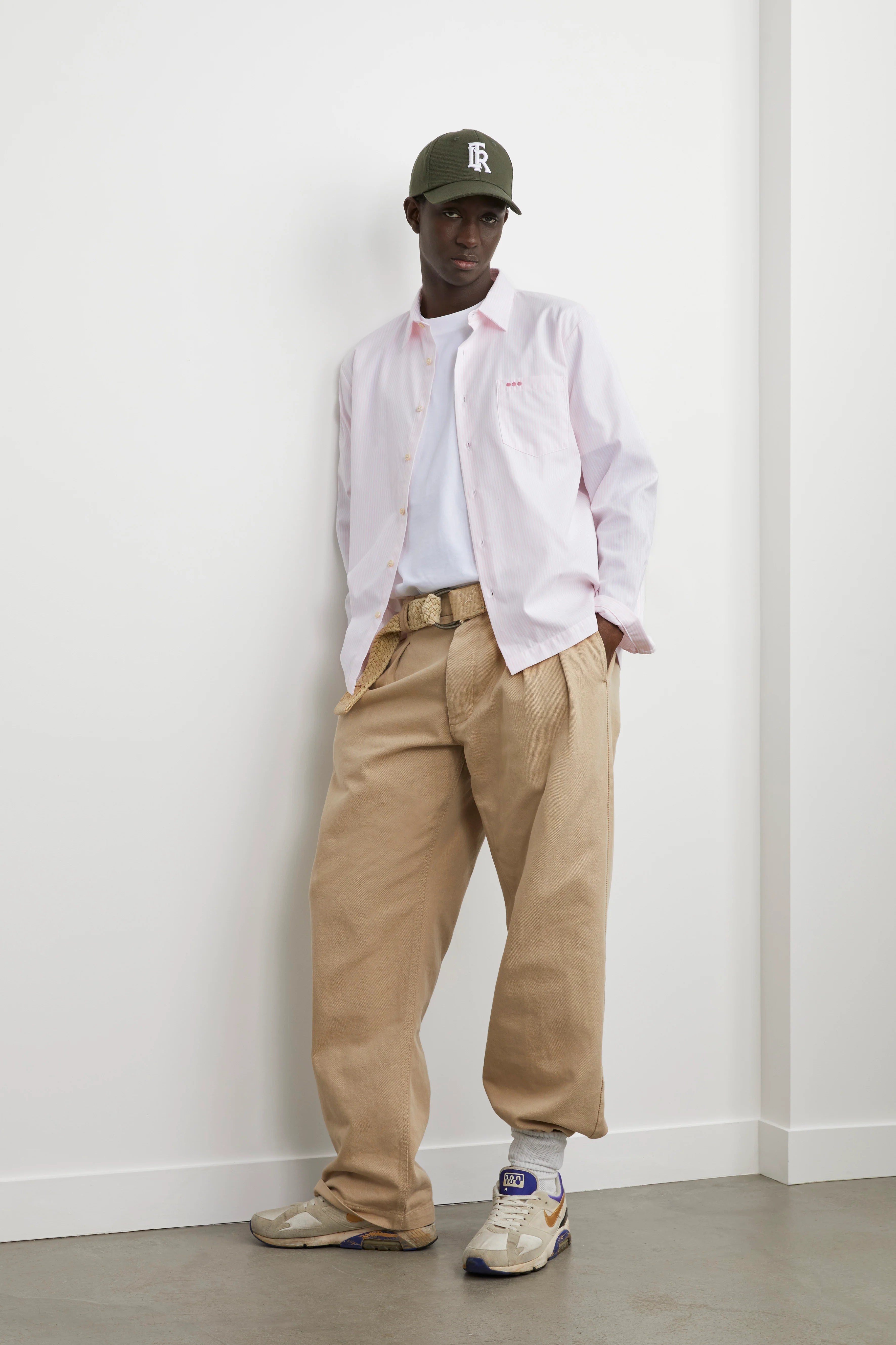HEOL Pink Striped Oxford Shirt