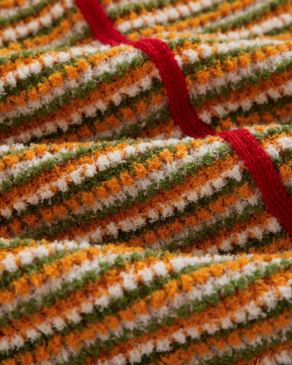 Cleo cardigan orange foam stripes