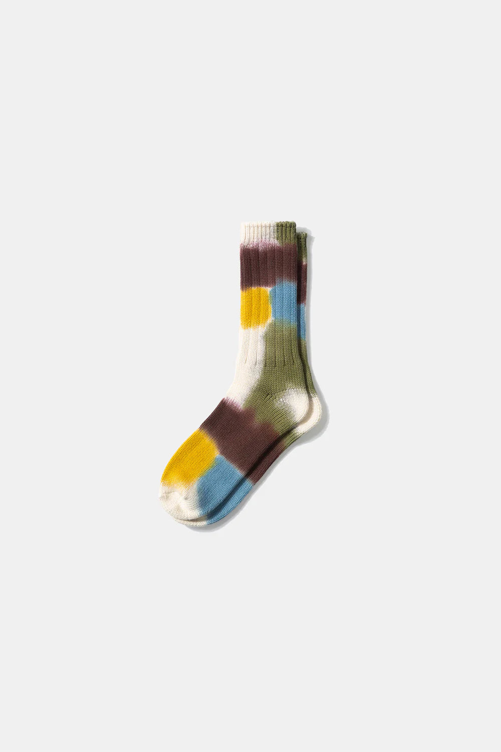 Chaussettes couleur gouttelettes marron clair