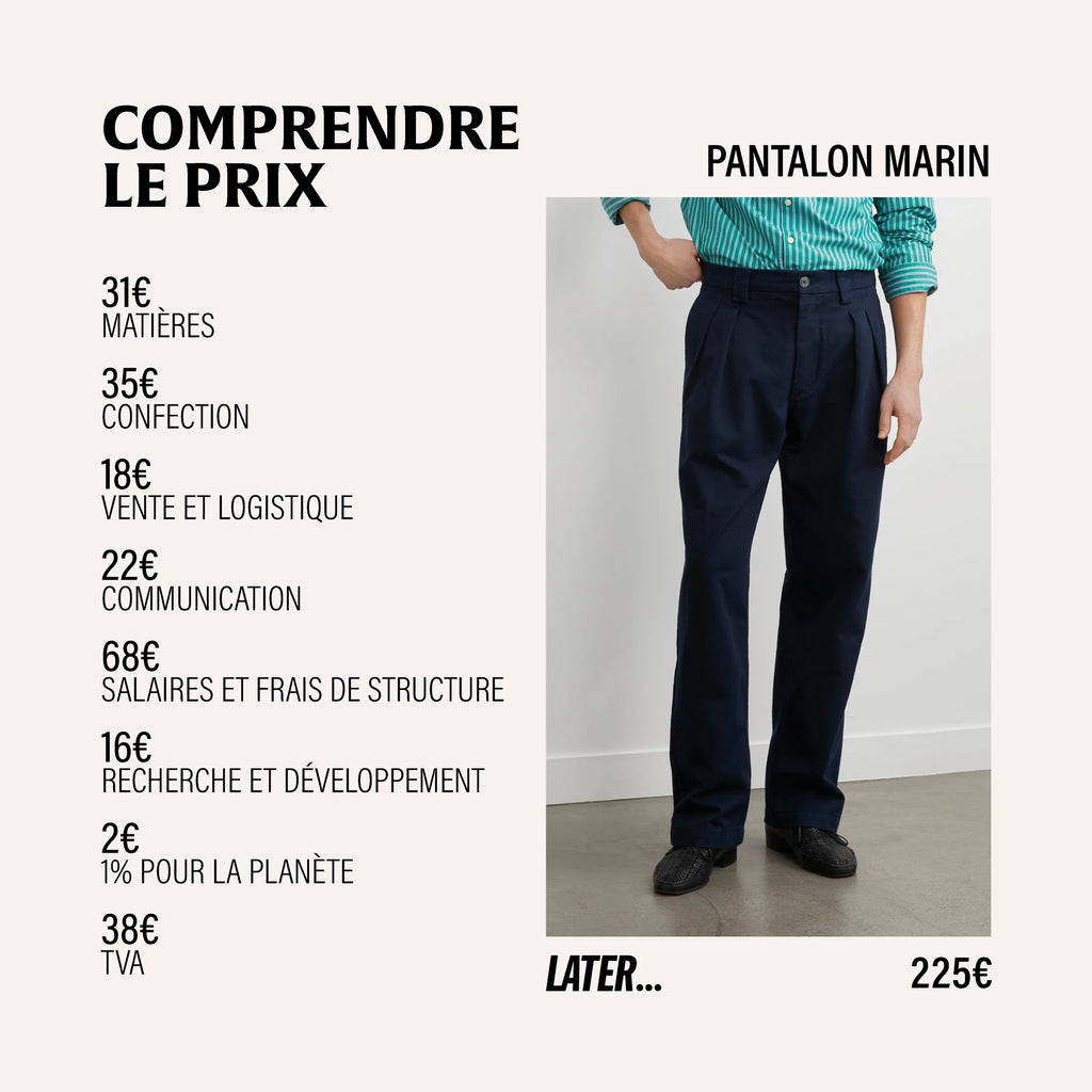 Navy pleated trousers