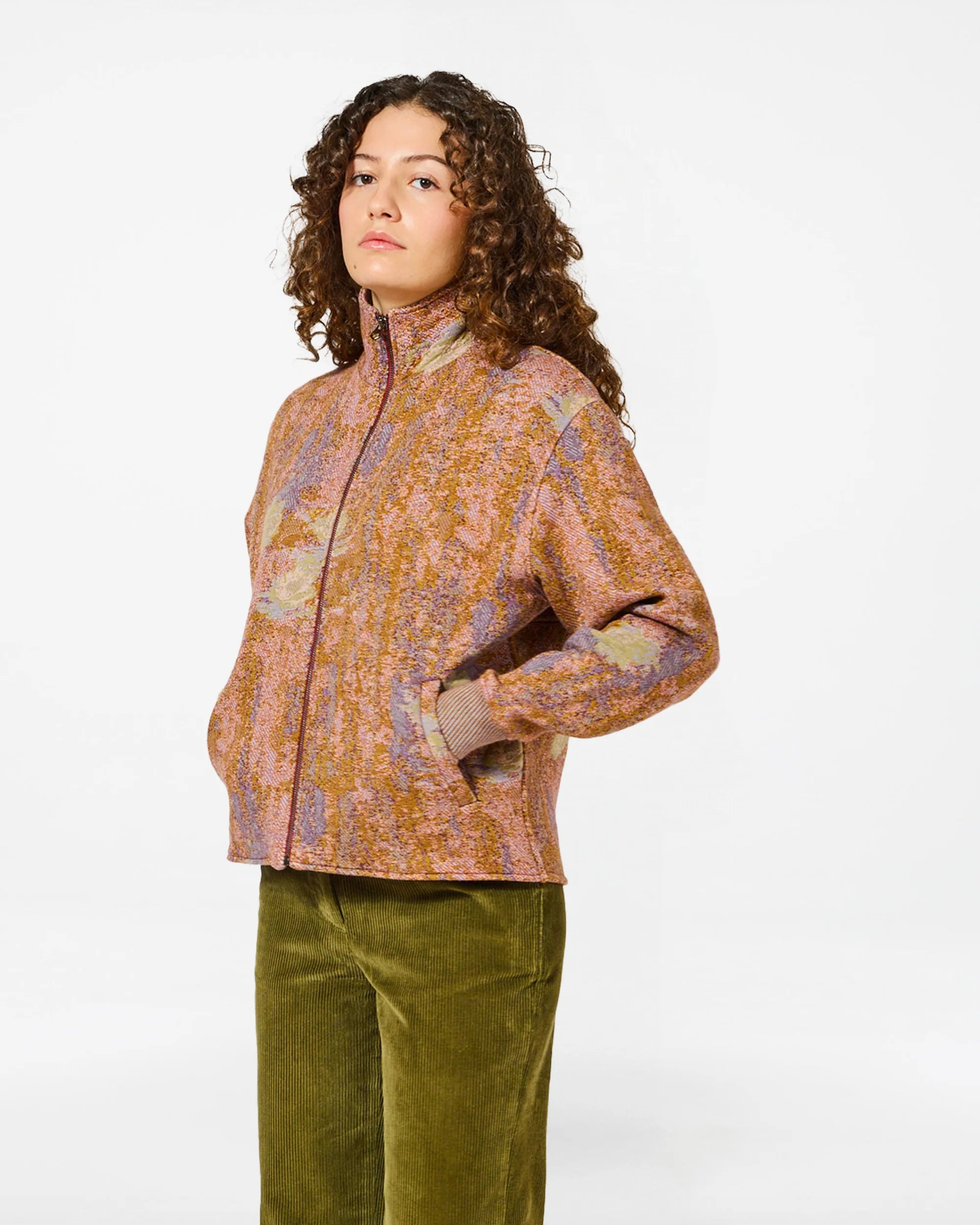 Jacket ema nympheas multi khaki