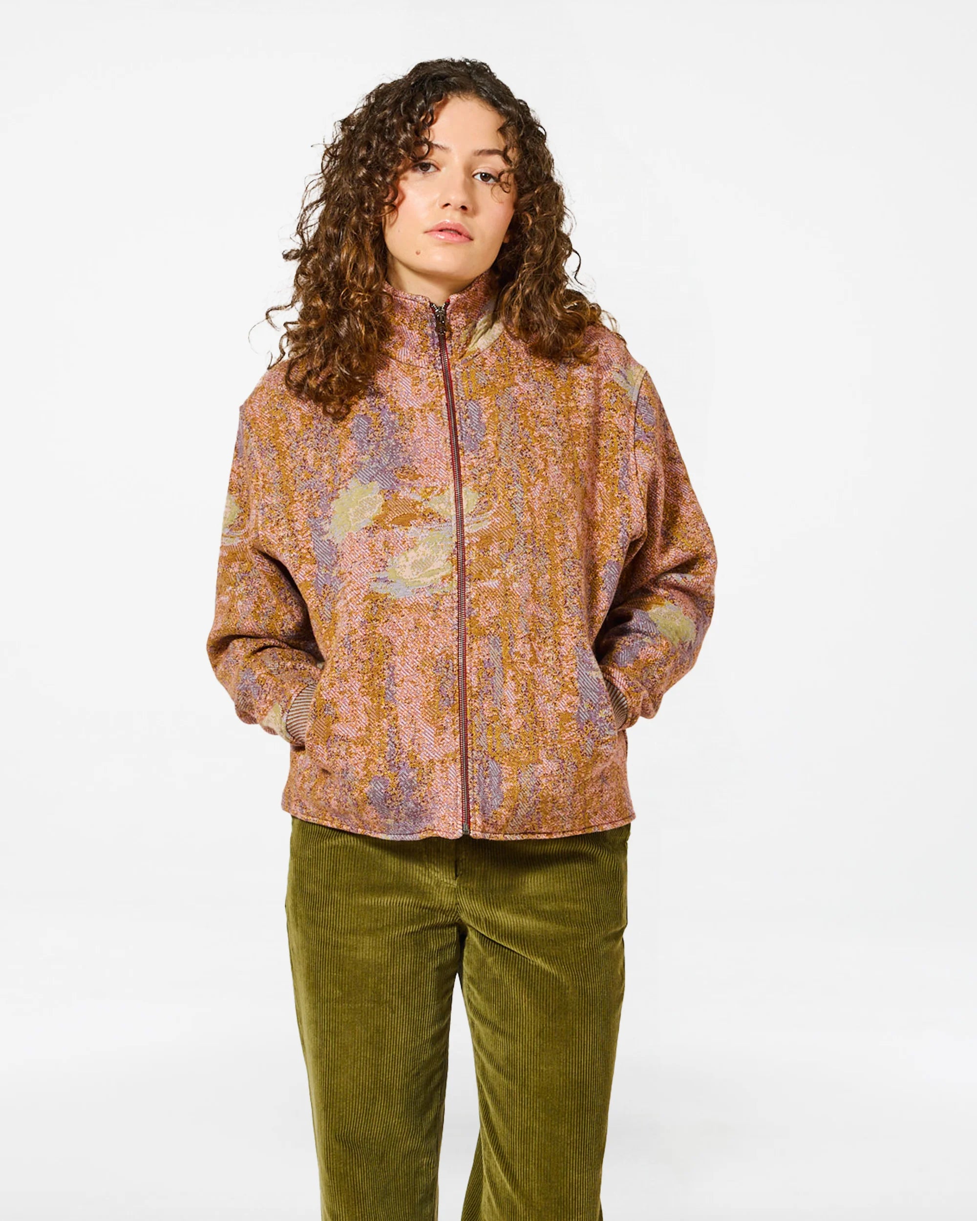 Jacket ema nympheas multi khaki