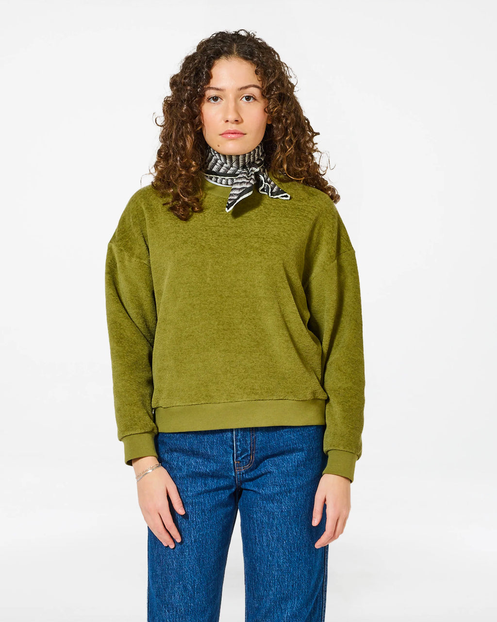 Kallos sponge rosemary green sweatshirt