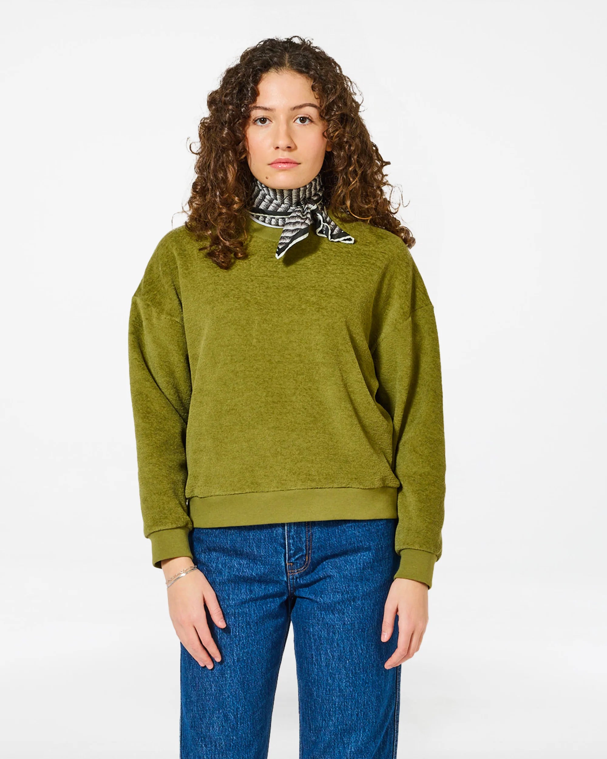Kallos sponge rosemary green sweatshirt