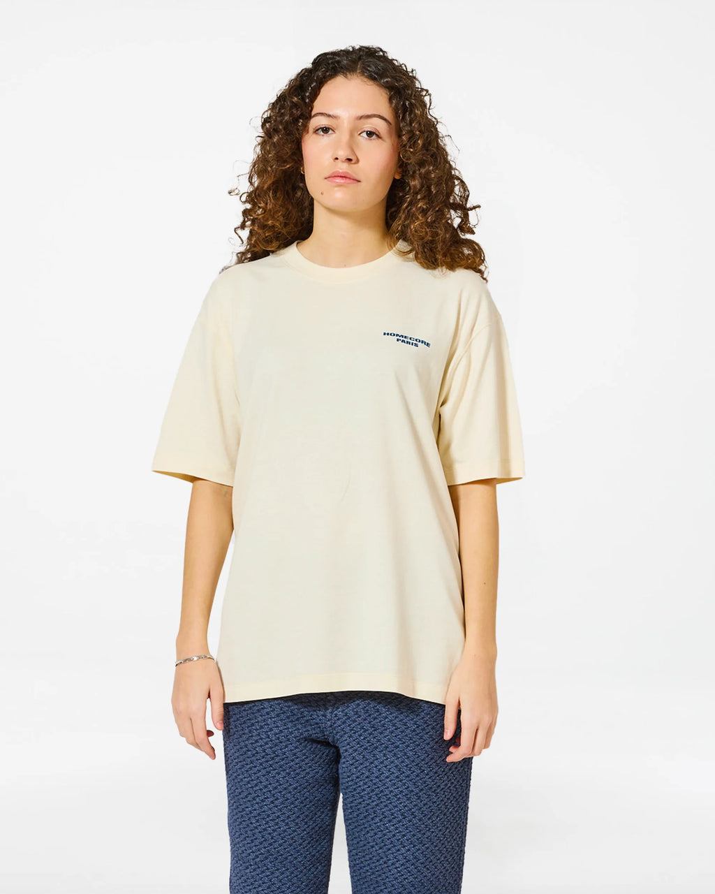 T-Shirt Paris 10 cream blue