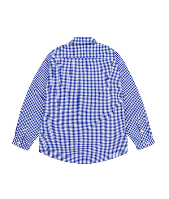 Chemise vichy bleu marine