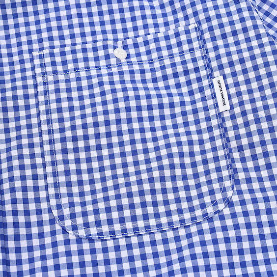 Chemise vichy bleu marine