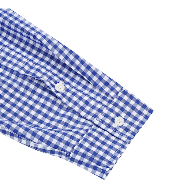 Chemise vichy bleu marine