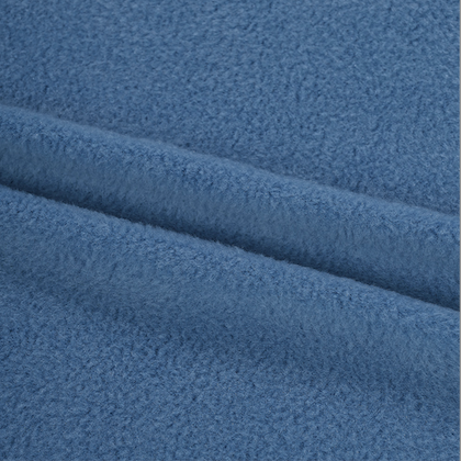 Sky blue fleece button anorak