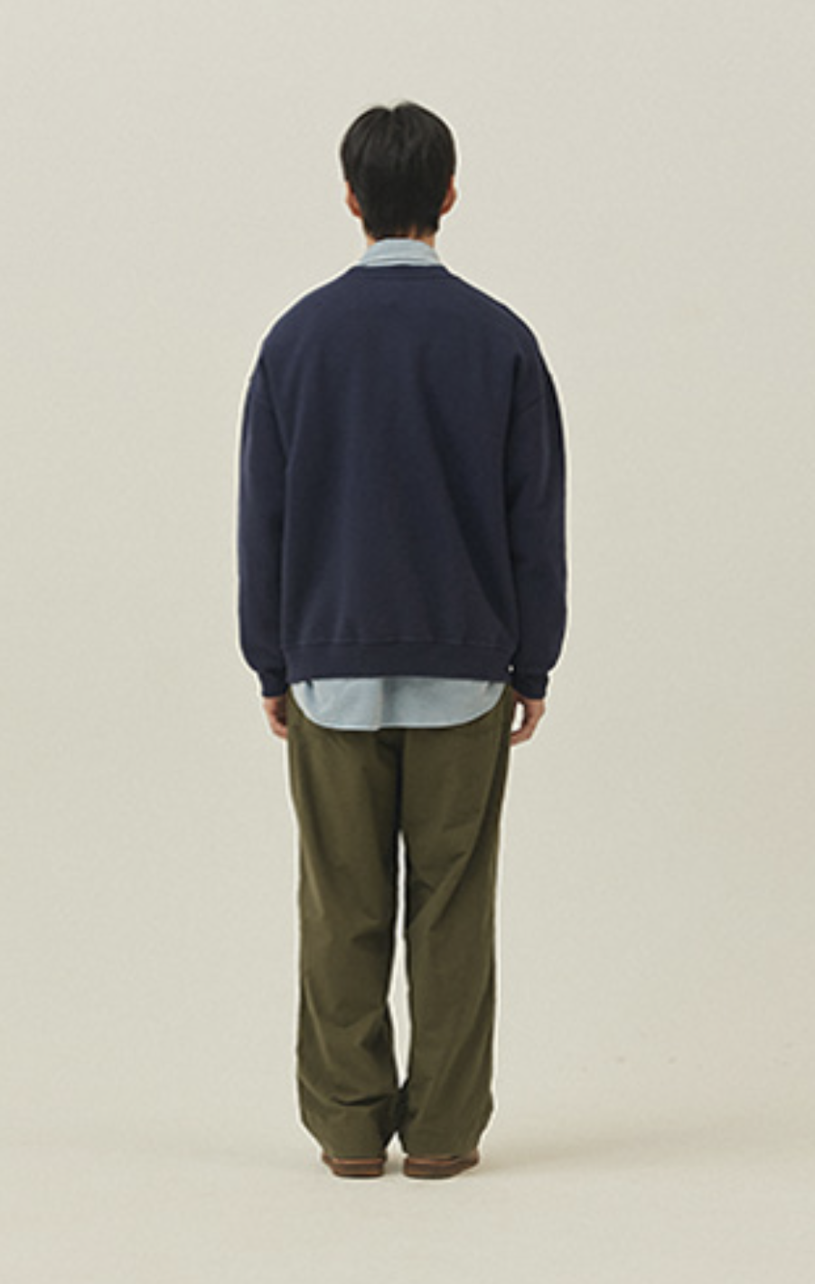 Kappy bear fluff sweatshirt navy